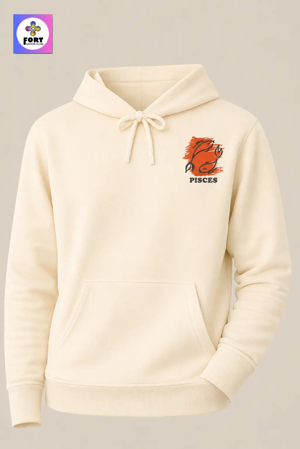 Crazy Embroidery Unisex Hoodie – Pisces