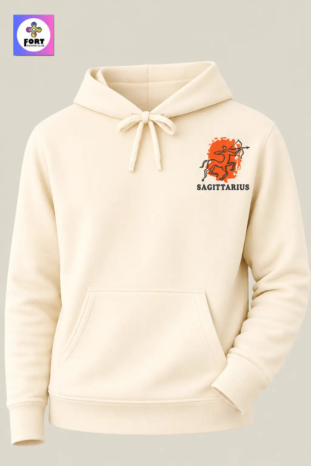Crazy Embroidery Unisex Hoodie – Sagittarius