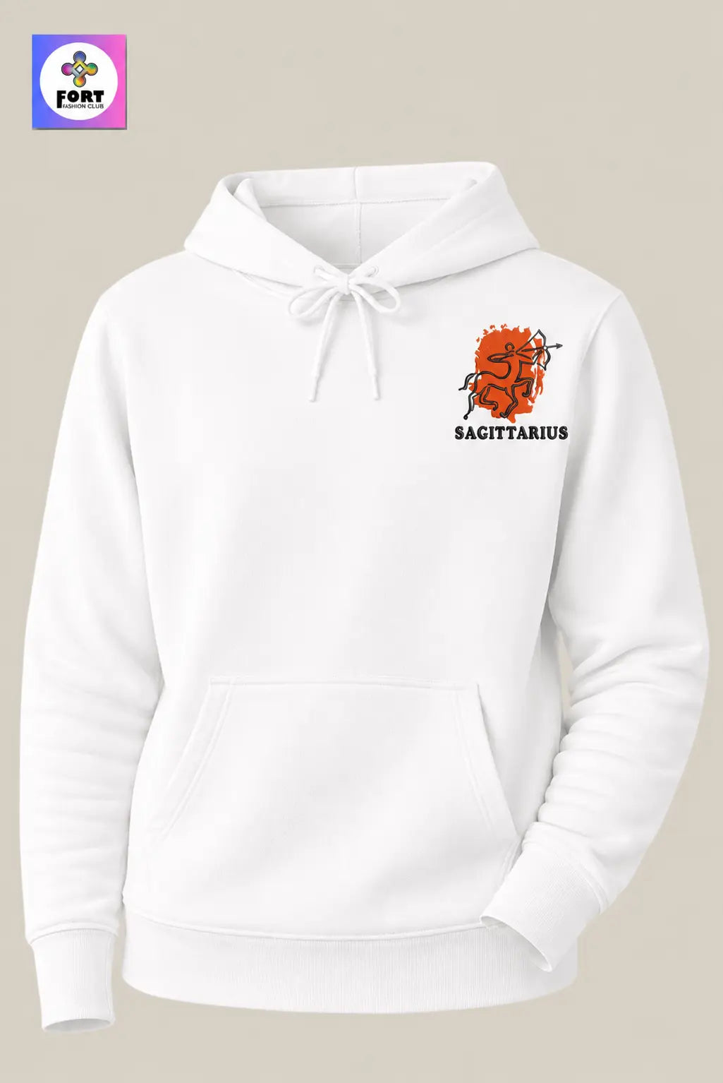Crazy Embroidery Unisex Hoodie – Sagittarius