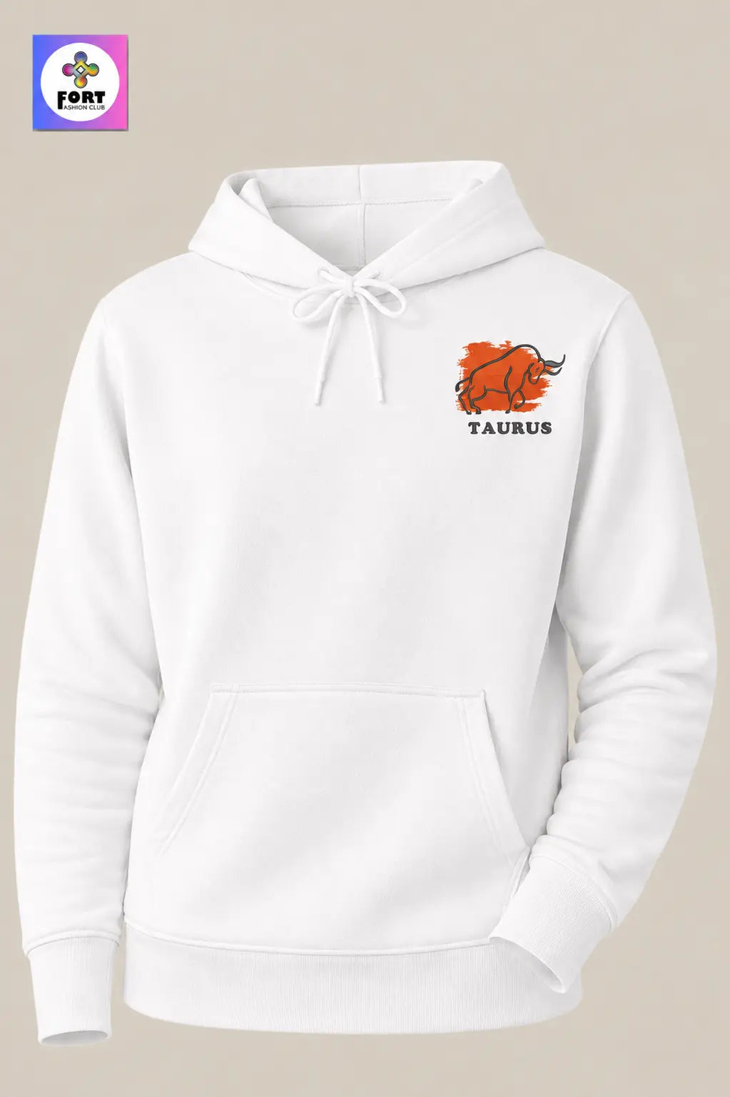 Crazy Embroidery Unisex Hoodie – Taurus