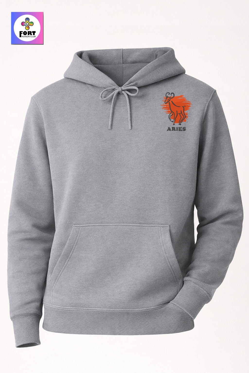 Crazy Embroidery Unisex Hoodie – Aries