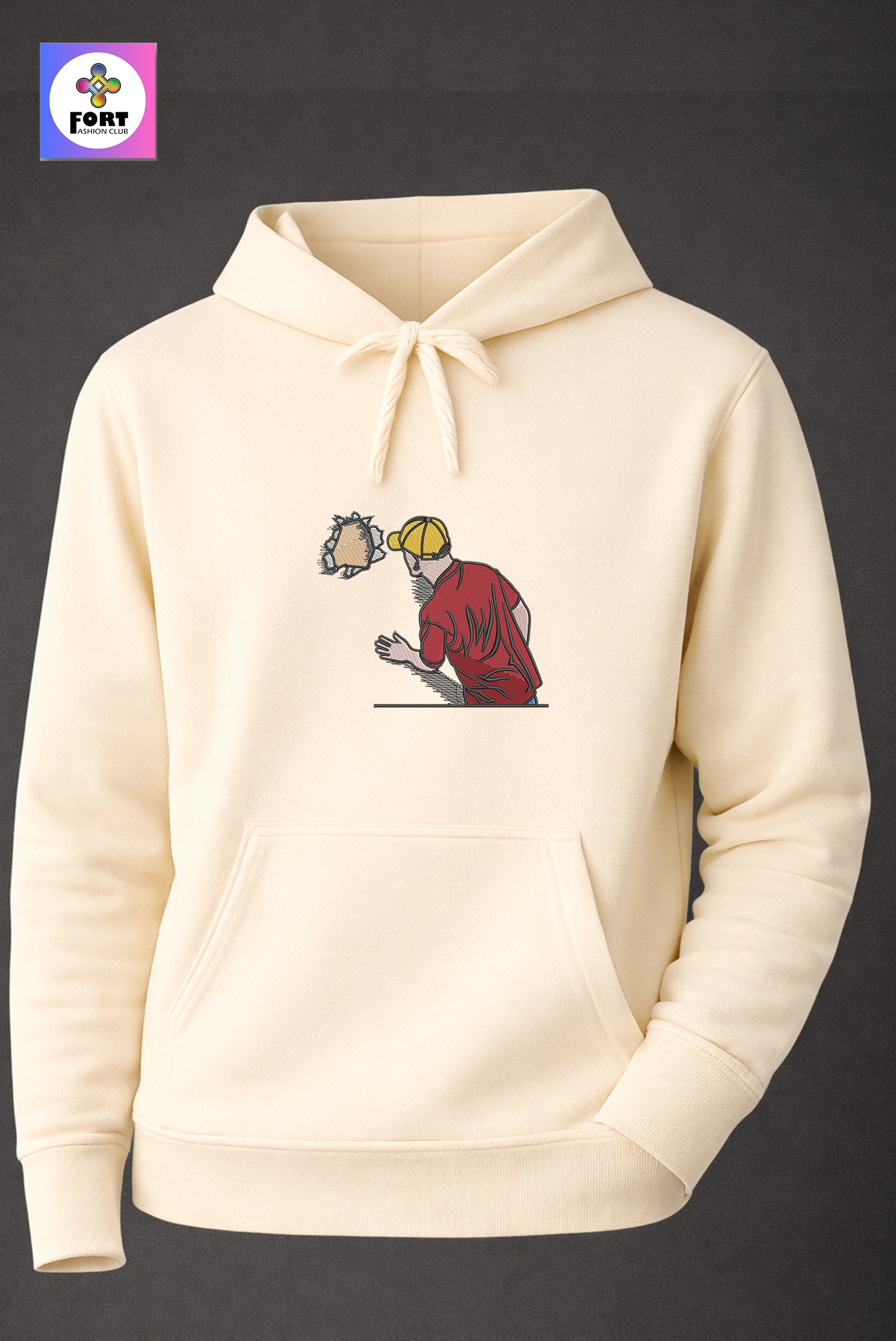 Crazy Embroidery Unisex Hoodie – Creative