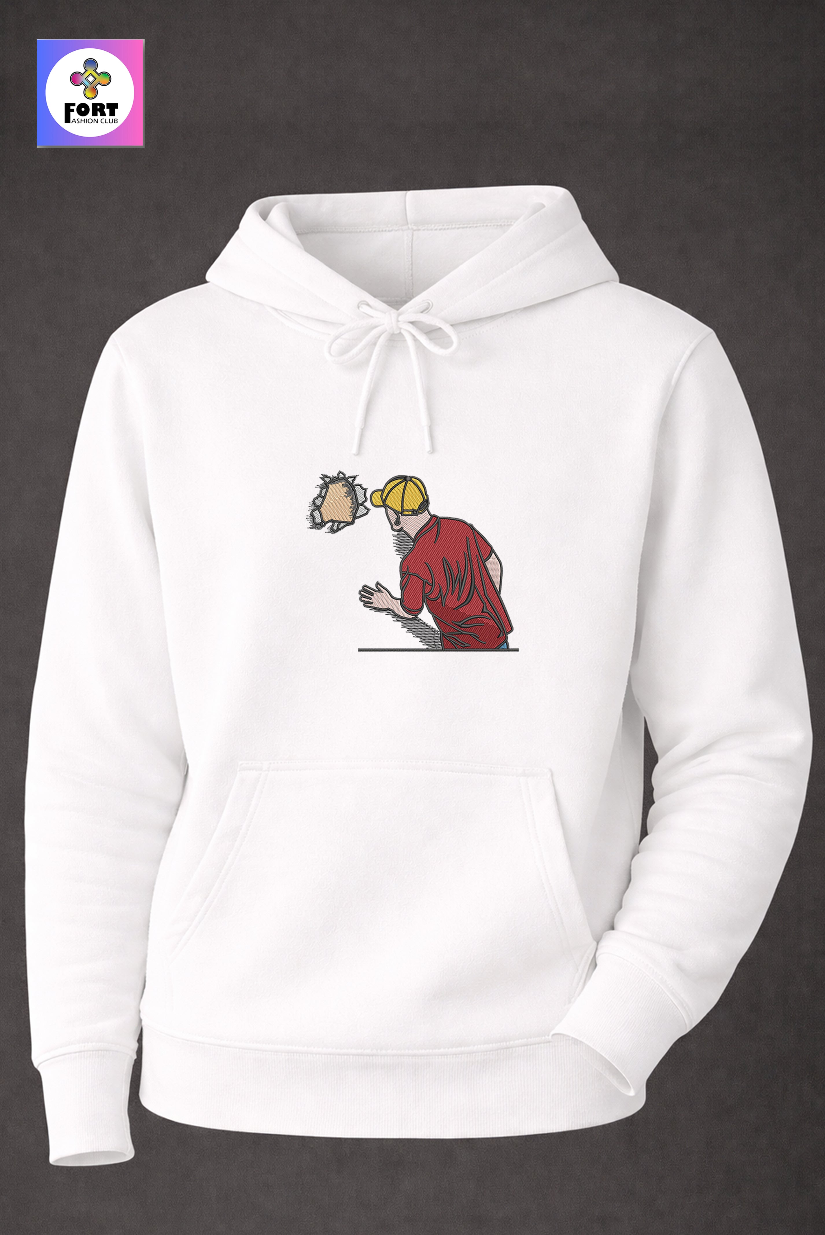 Crazy Embroidery Unisex Hoodie – Creative