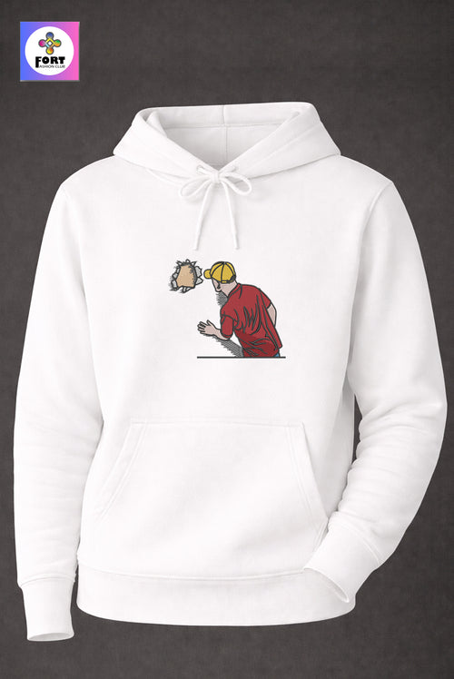 Crazy Embroidery Unisex Hoodie – Creative