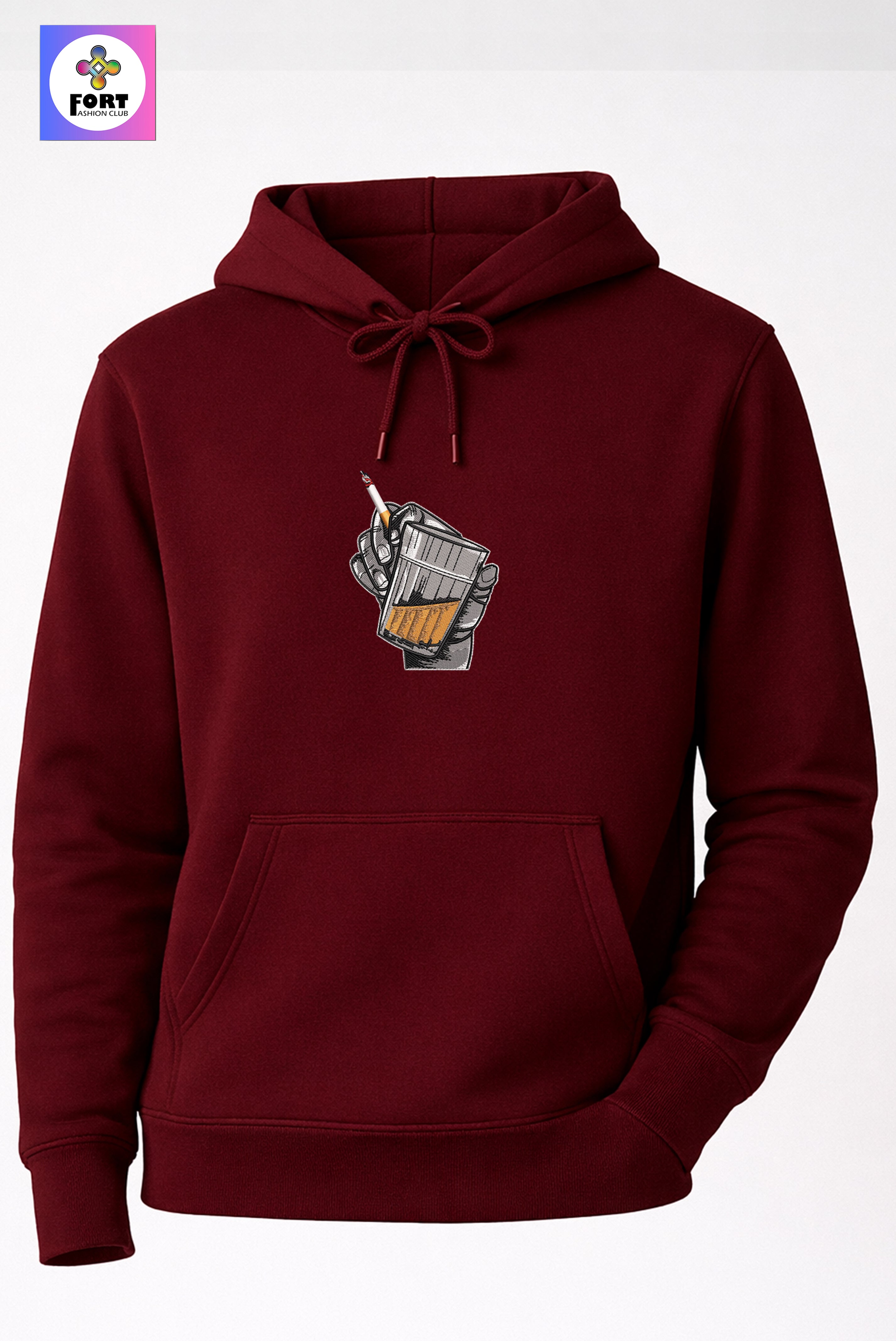 Crazy Embroidery Unisex Hoodie – Energy