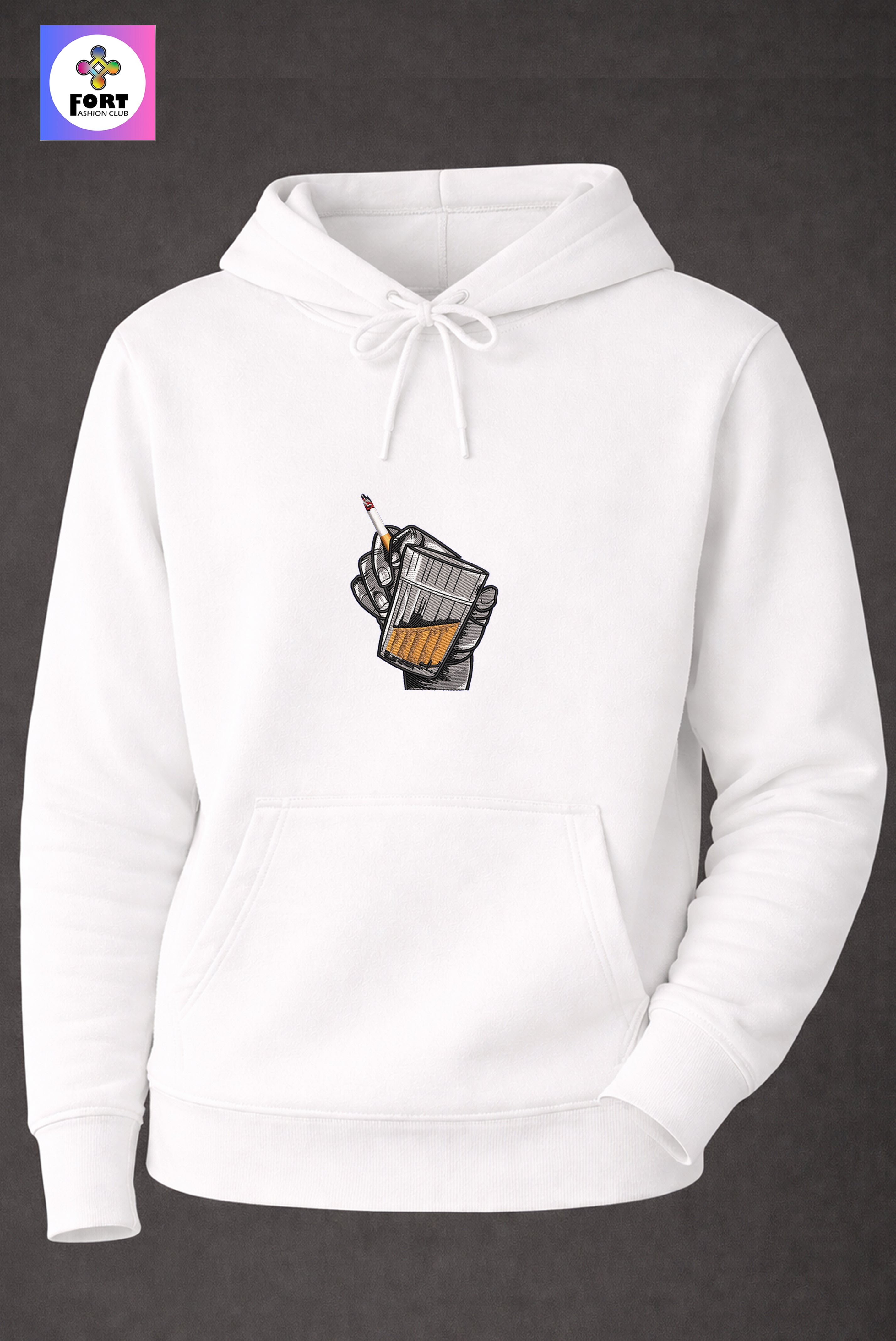 Crazy Embroidery Unisex Hoodie – Energy