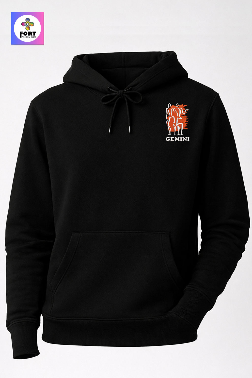 Crazy Embroidery Unisex Hoodie – Gemini