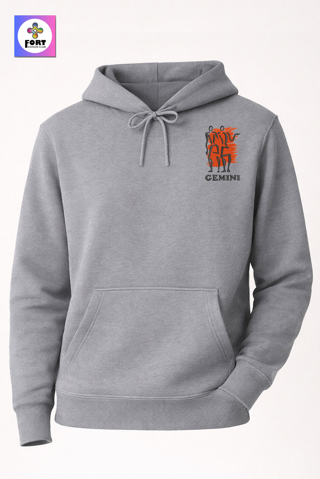 Crazy Embroidery Unisex Hoodie – Gemini
