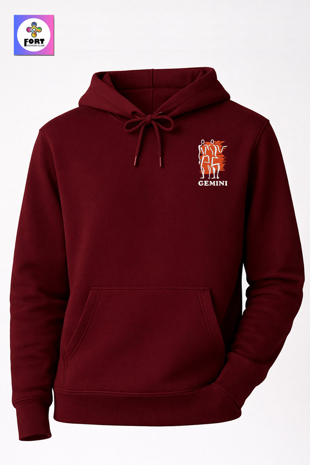 Crazy Embroidery Unisex Hoodie – Gemini