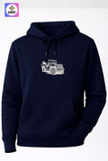 Crazy Embroidery Unisex Hoodie – Jeep