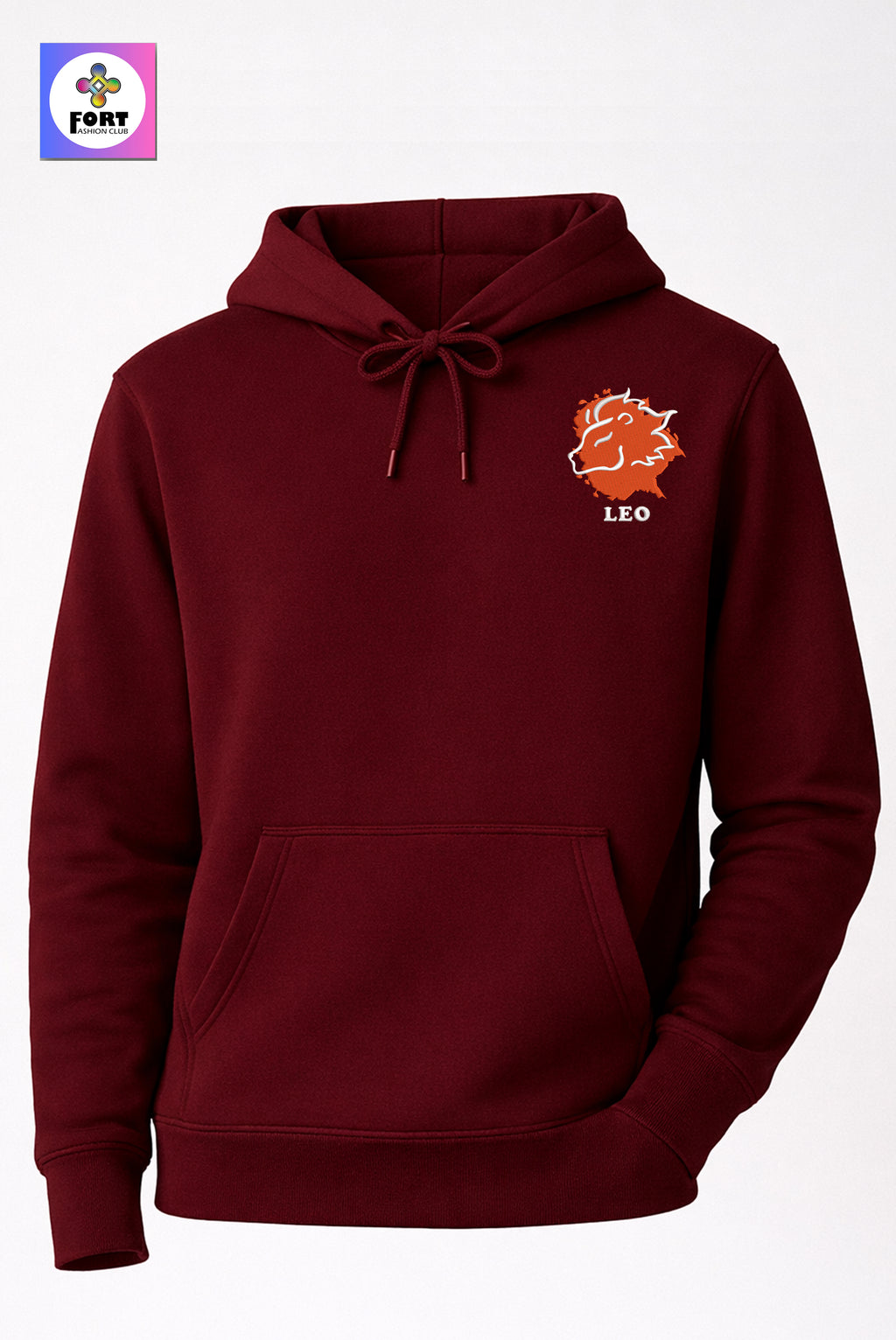 Crazy Embroidery Unisex Hoodie – Leo