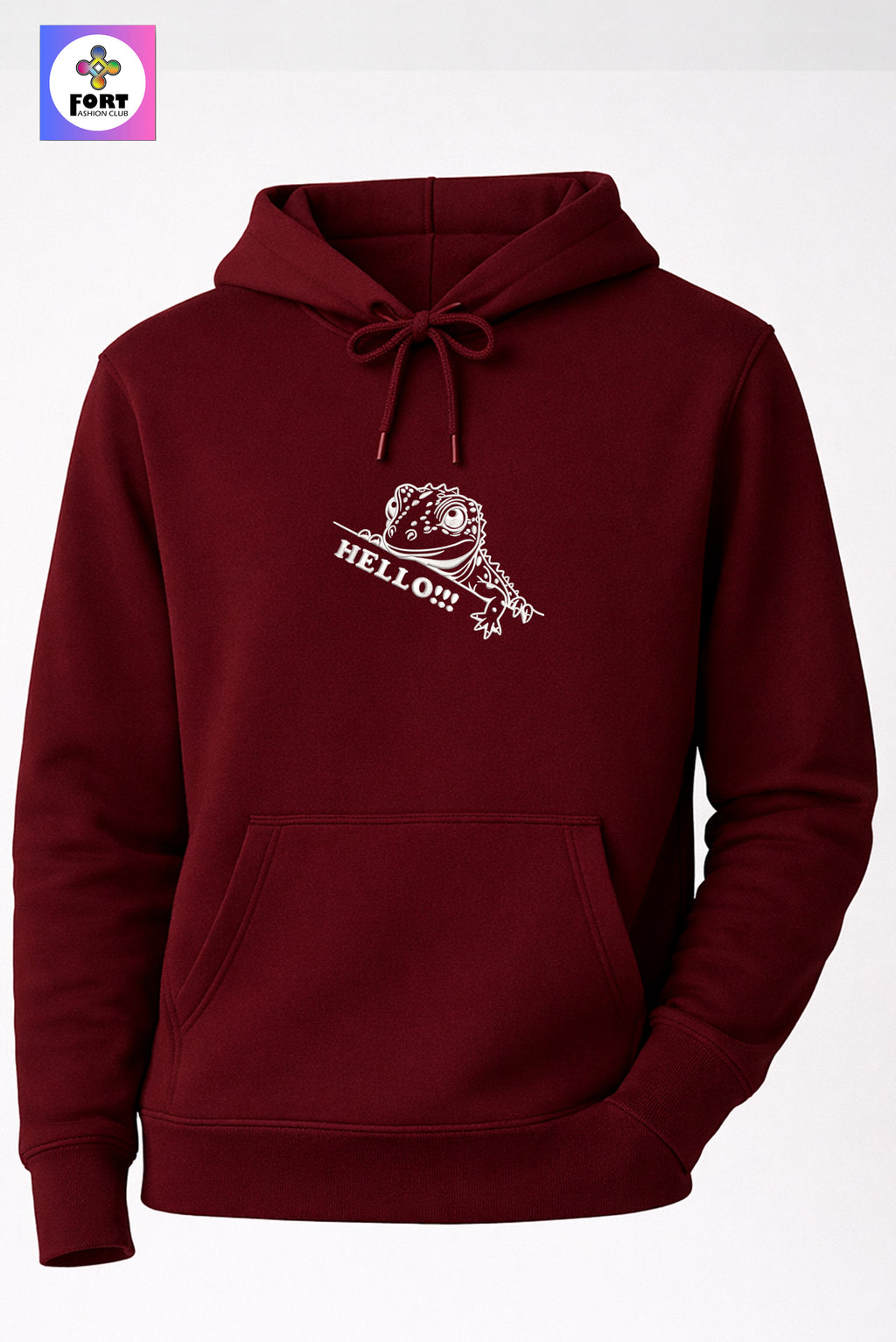 Crazy Embroidery Unisex Hoodie – Lezard