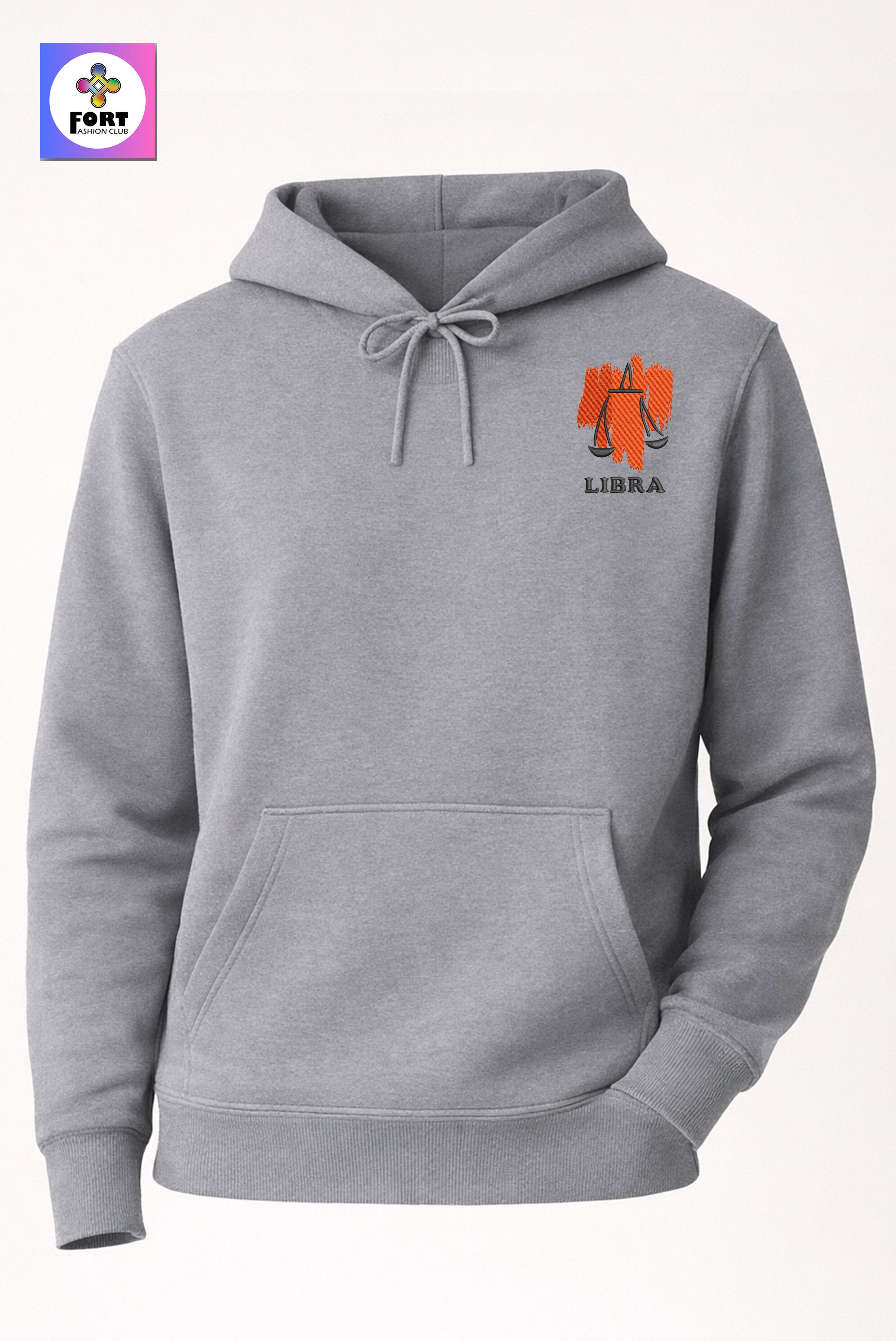 Crazy Embroidery Unisex Hoodie – Libra