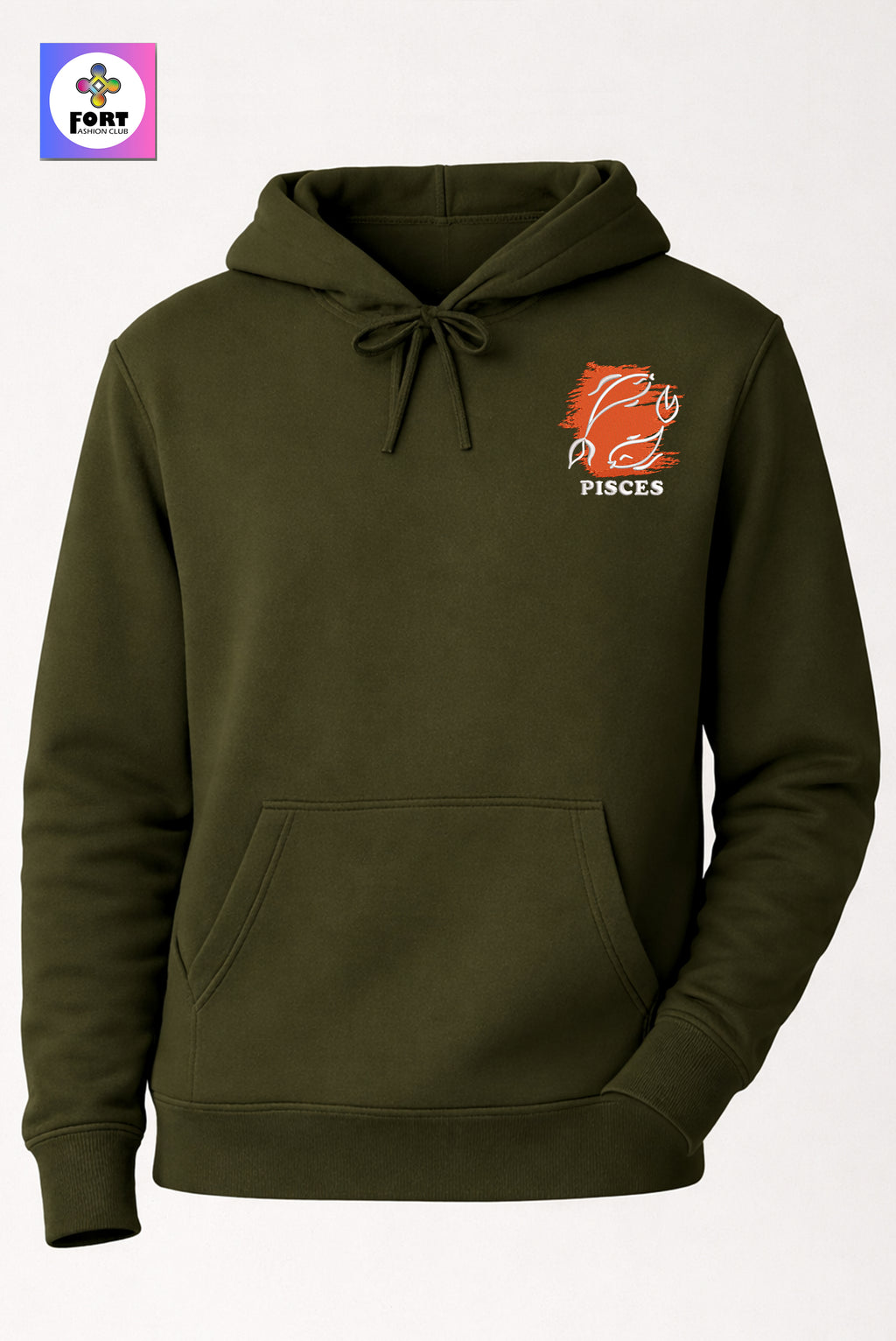 Crazy Embroidery Unisex Hoodie – Pisces
