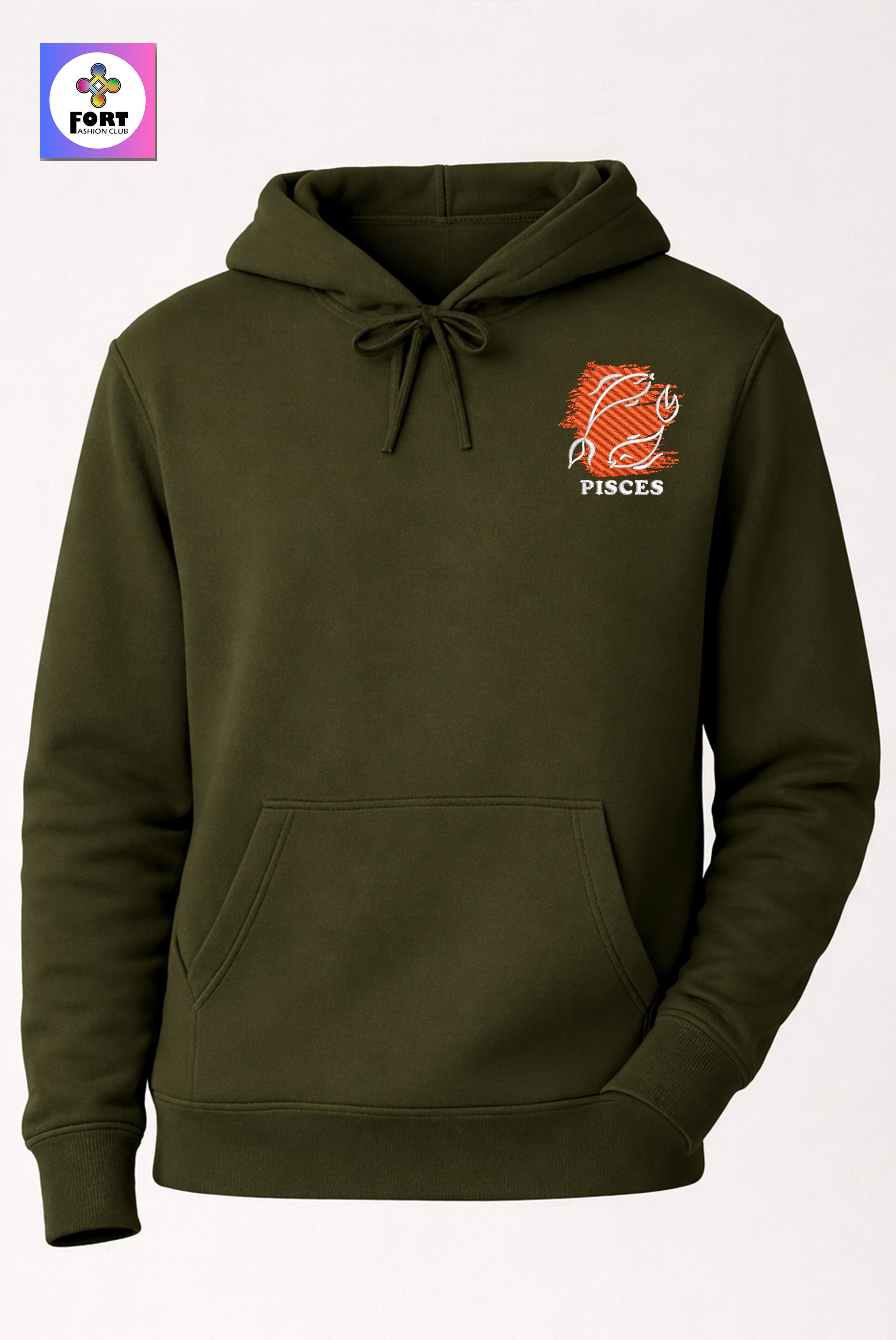 Crazy Embroidery Unisex Hoodie – Pisces