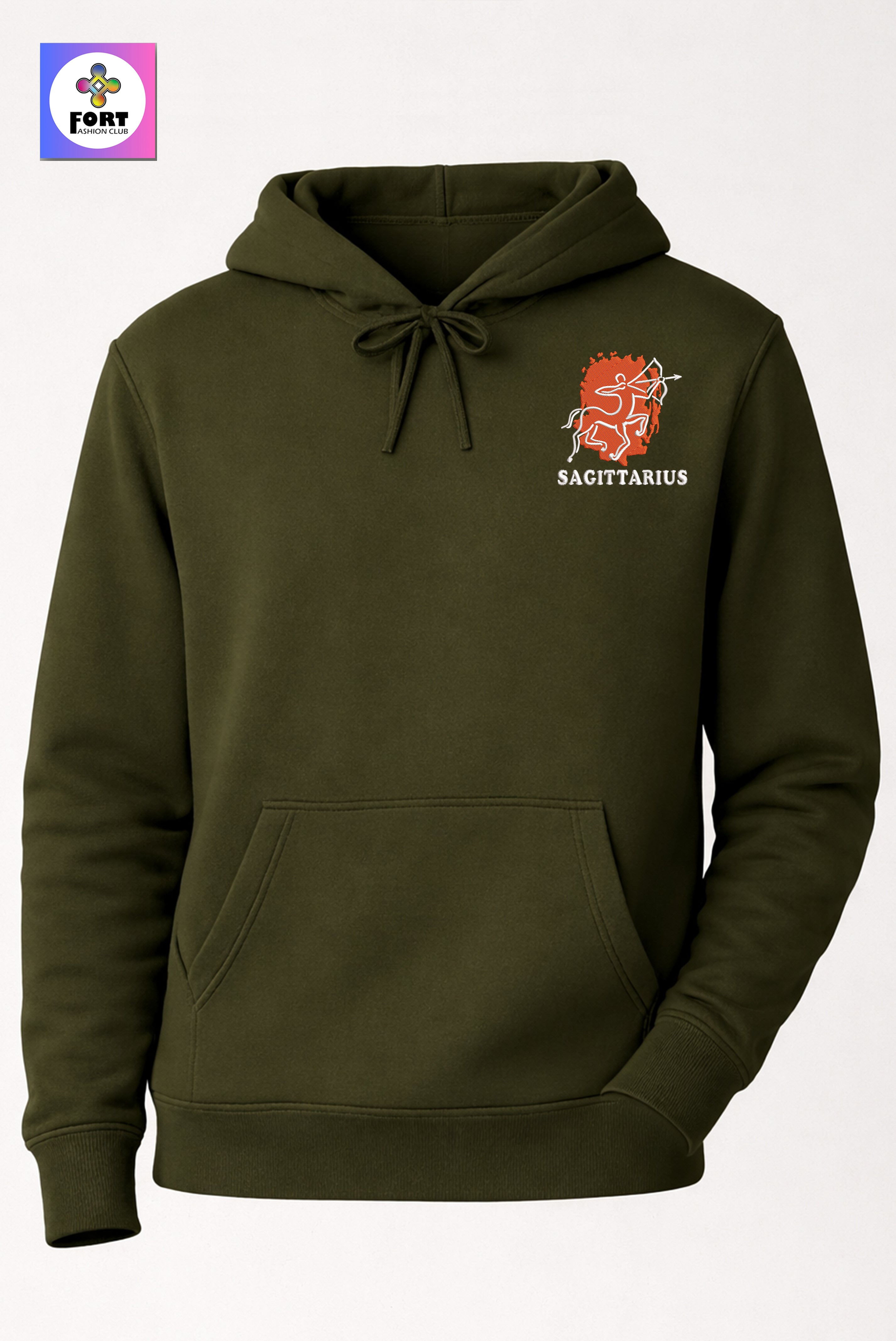 Crazy Embroidery Unisex Hoodie – Sagittarius
