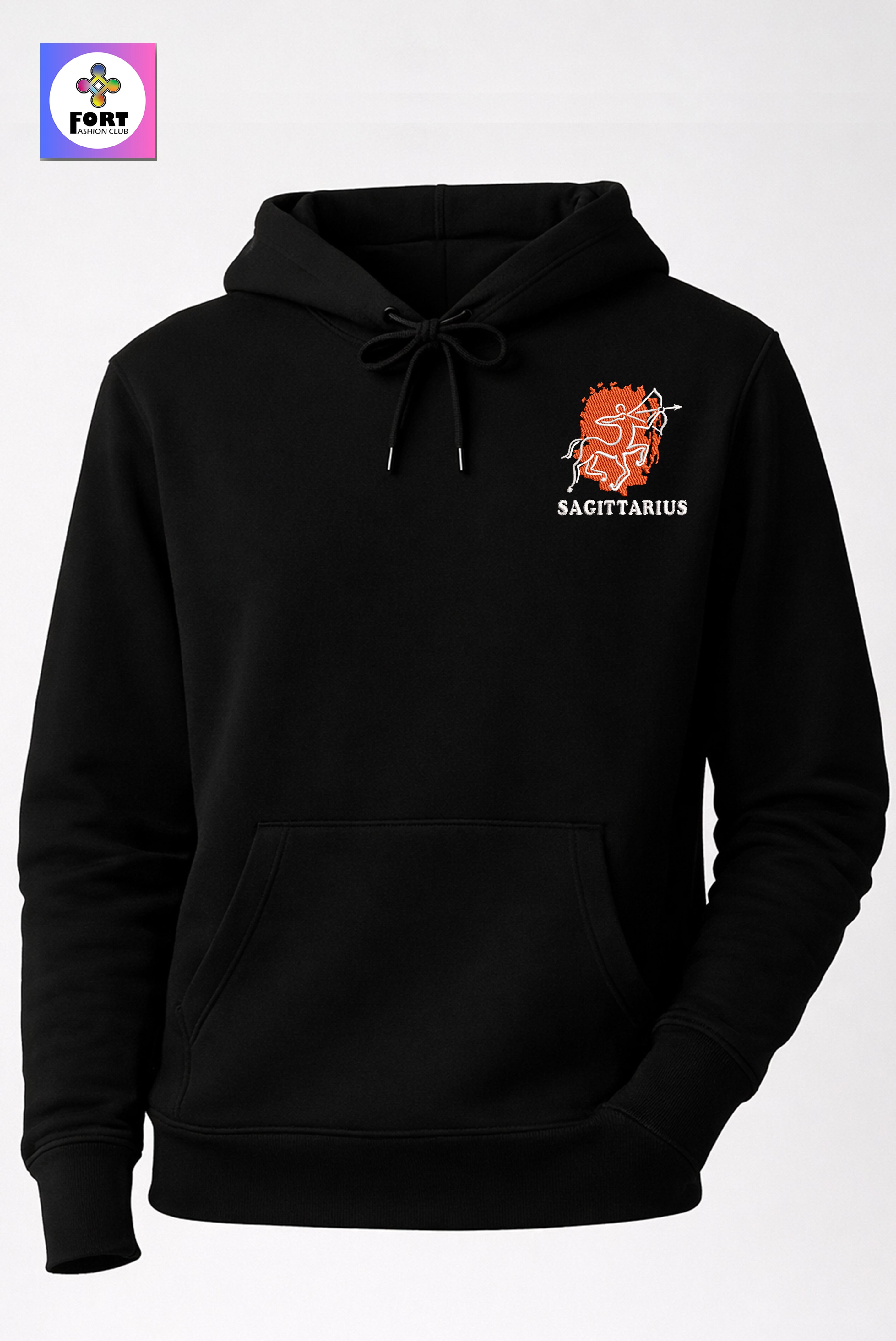 Crazy Embroidery Unisex Hoodie – Sagittarius