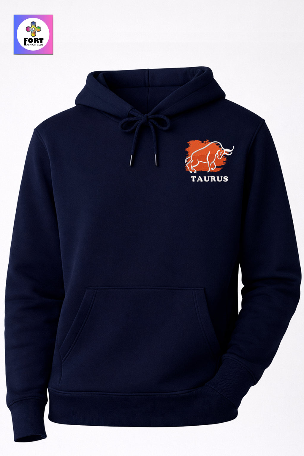 Crazy Embroidery Unisex Hoodie – Taurus