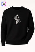Crazy Embroidery Unisex Sweatshirt Arty Skull
