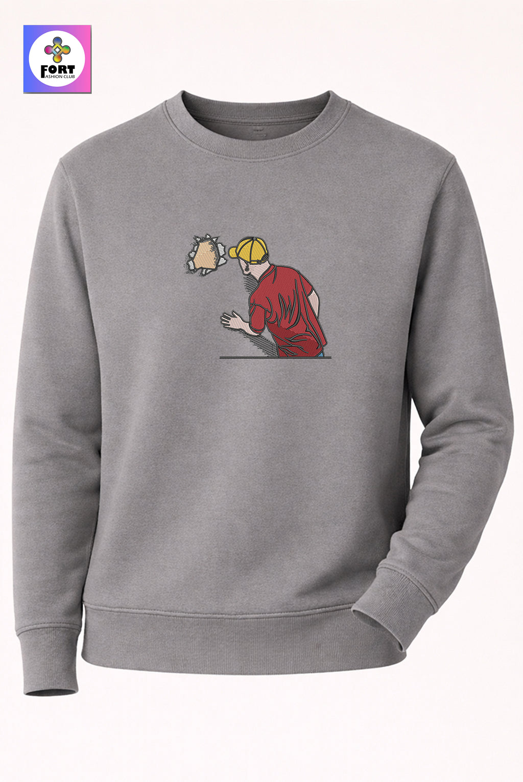 Crazy Embroidery Unisex Sweatshirt Creative