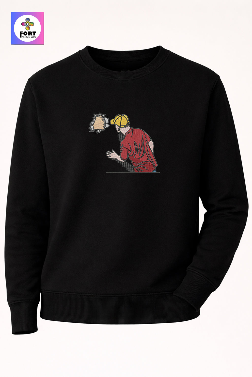 Crazy Embroidery Unisex Sweatshirt Creative