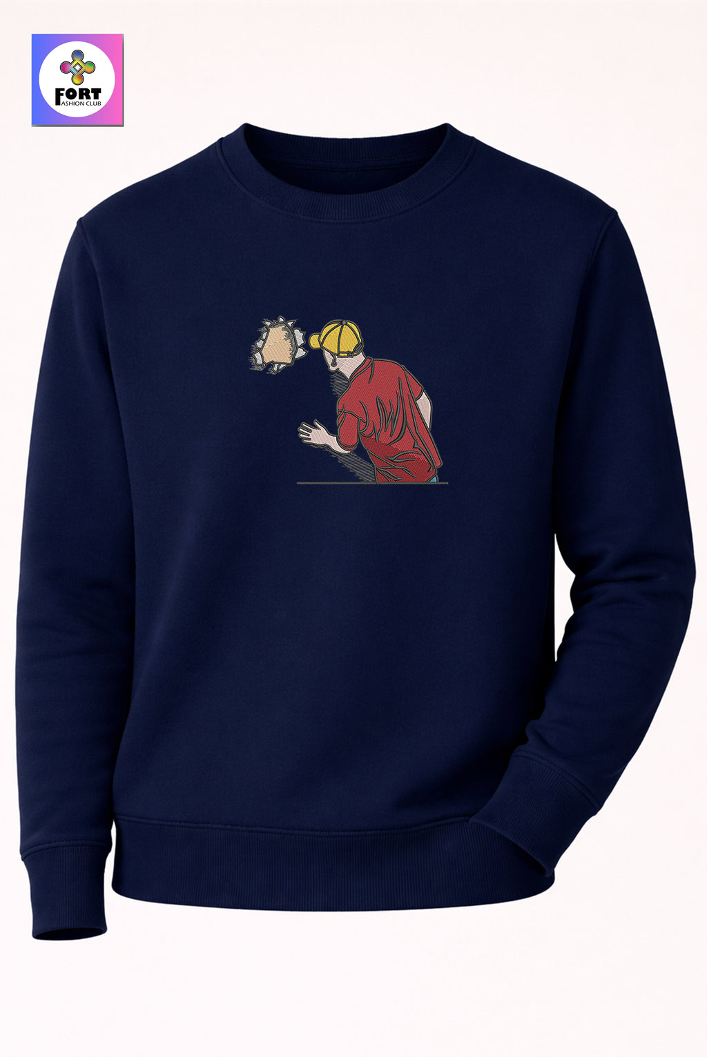 Crazy Embroidery Unisex Sweatshirt Creative