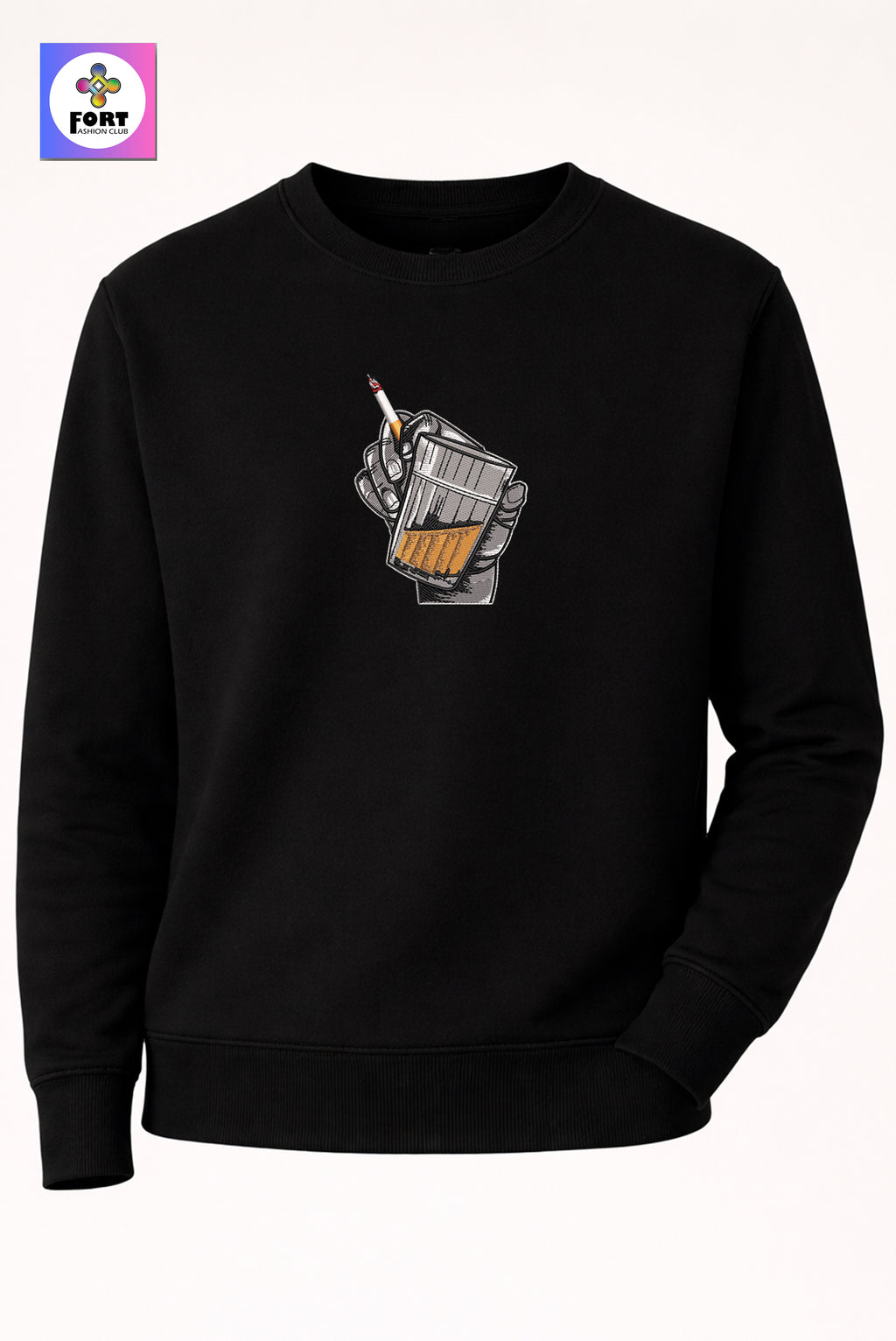 Crazy Embroidery Unisex Sweatshirt Energy