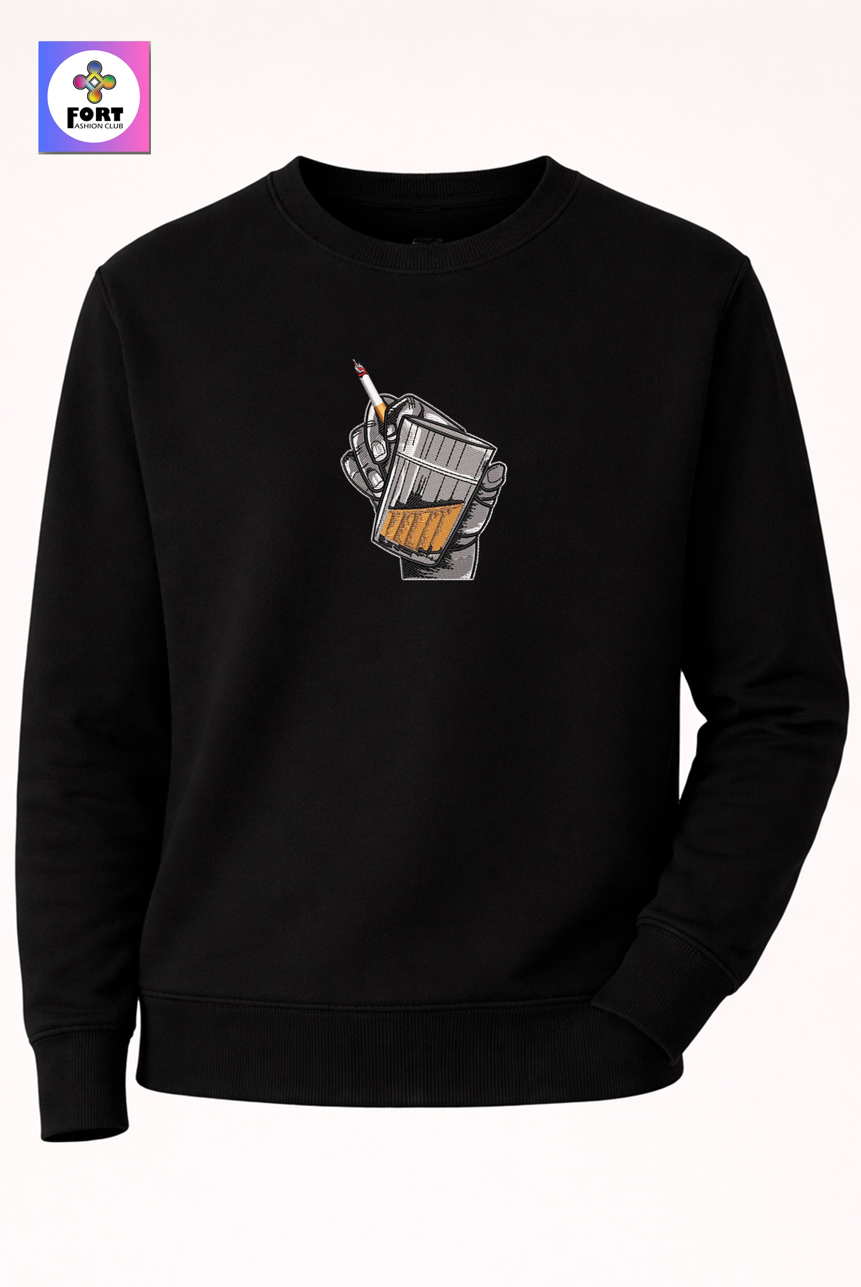 Crazy Embroidery Unisex Sweatshirt Energy