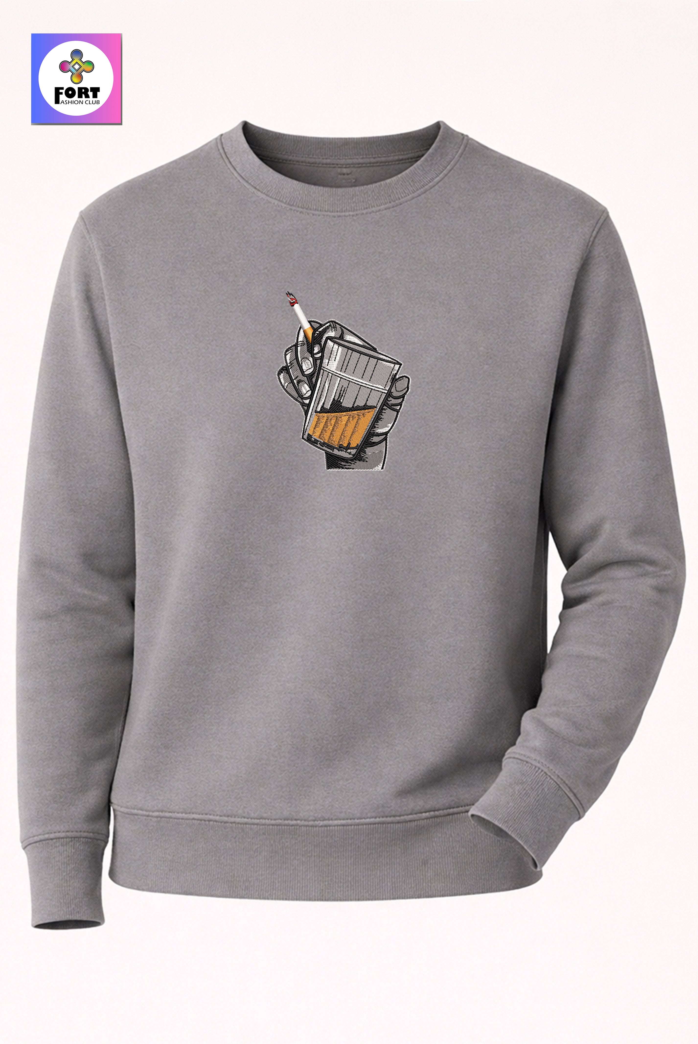 Crazy Embroidery Unisex Sweatshirt Energy