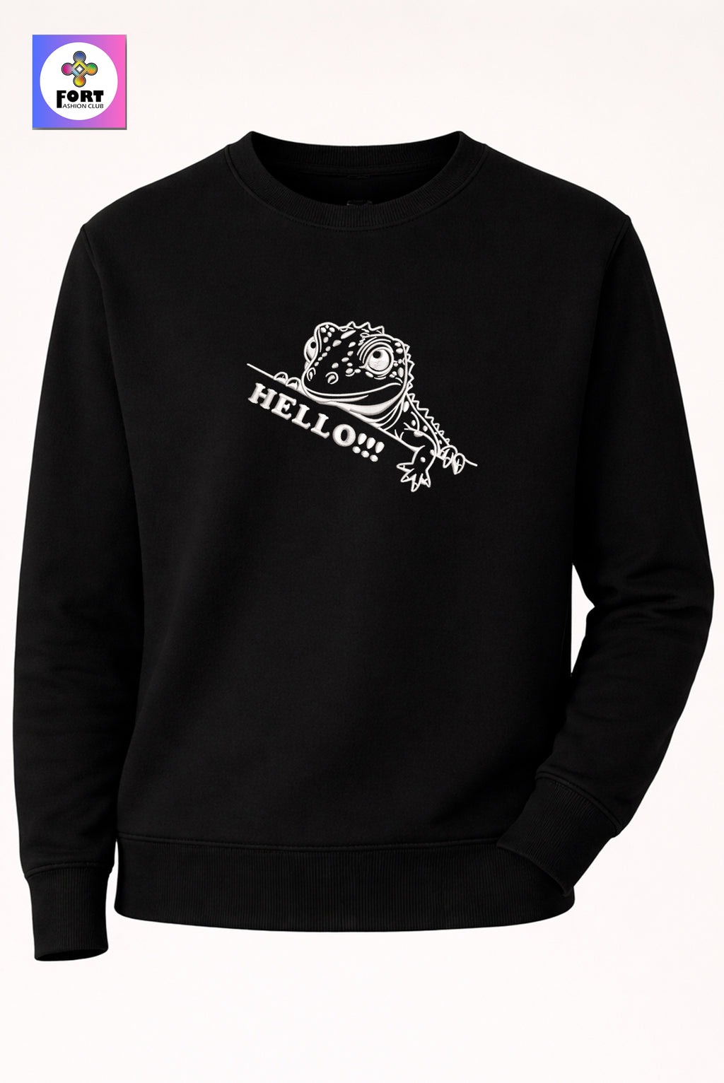 Crazy Embroidery Unisex Sweatshirt – Lezard