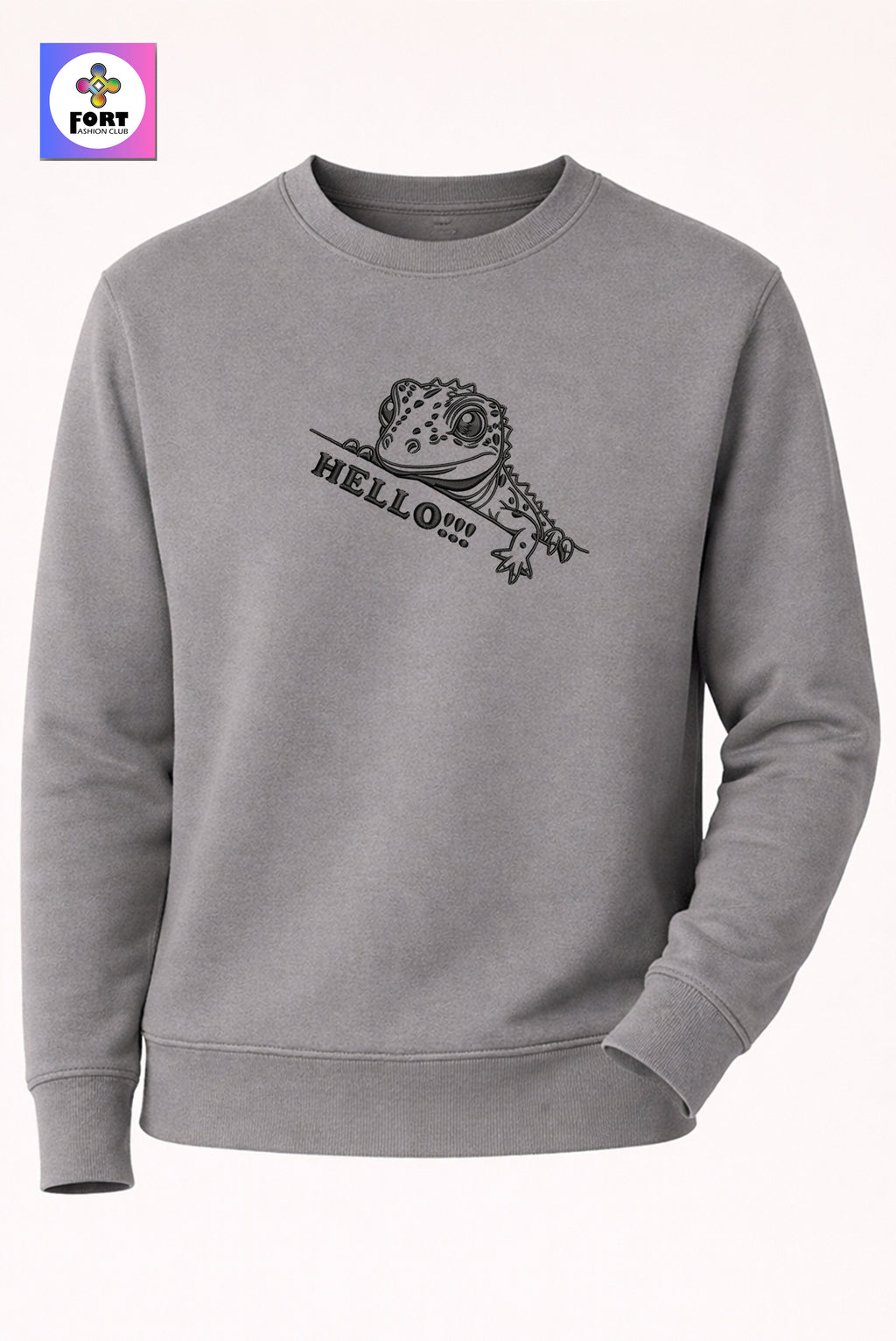 Crazy Embroidery Unisex Sweatshirt – Lezard