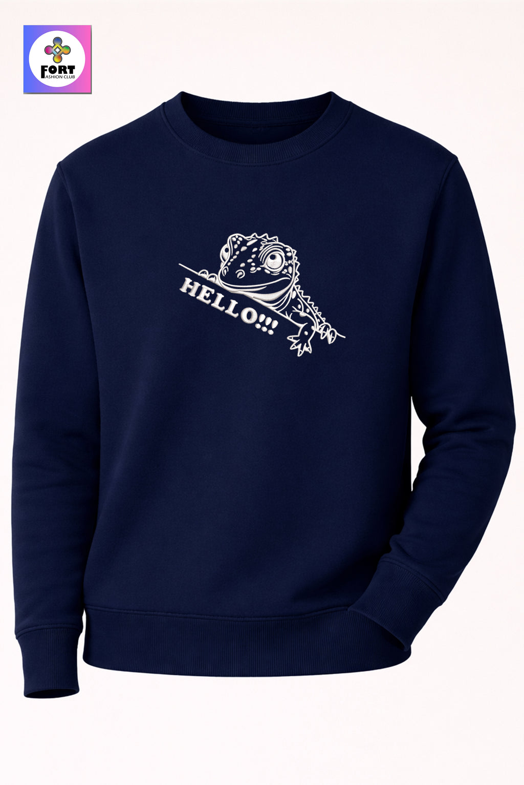 Crazy Embroidery Unisex Sweatshirt – Lezard