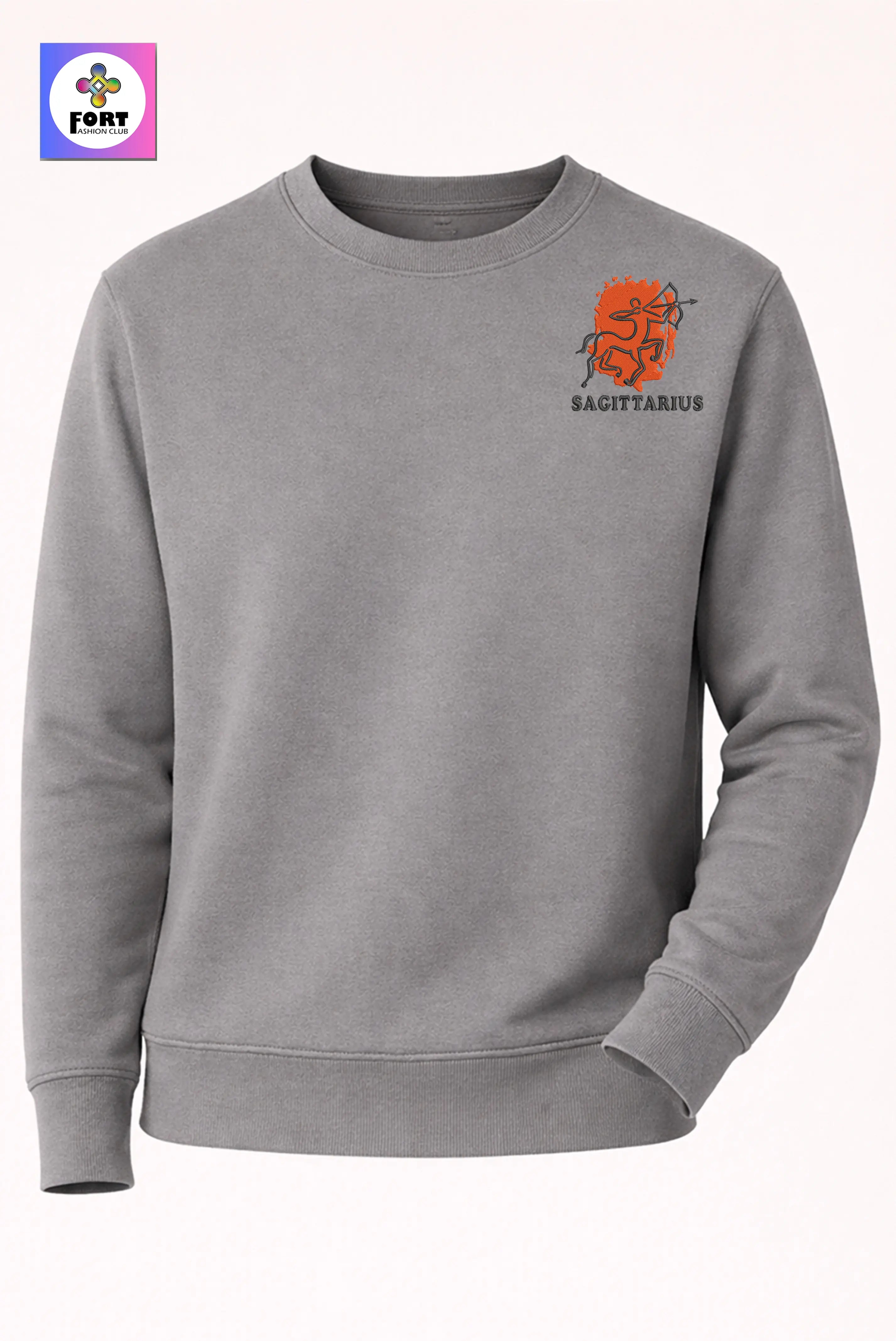 Crazy Zodiac Embroidery Unisex Sweatshirt – Sagittarius