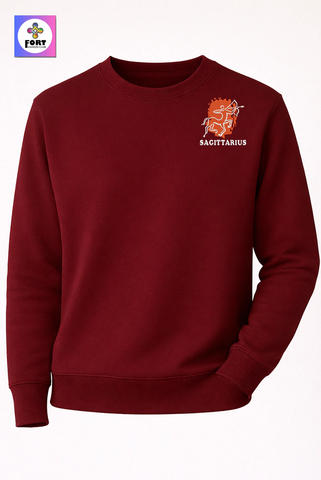 Crazy Zodiac Embroidery Unisex Sweatshirt – Sagittarius
