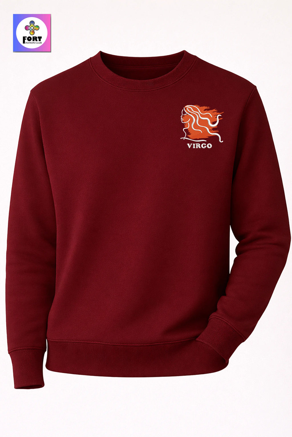 Crazy Zodiac Embroidery Unisex Sweatshirt – Virgo