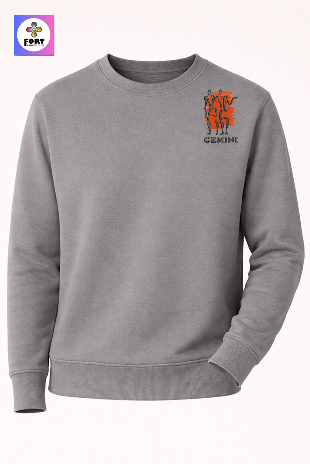 Crazy Zodiac Embroidery Unisex Sweatshirt – Aries