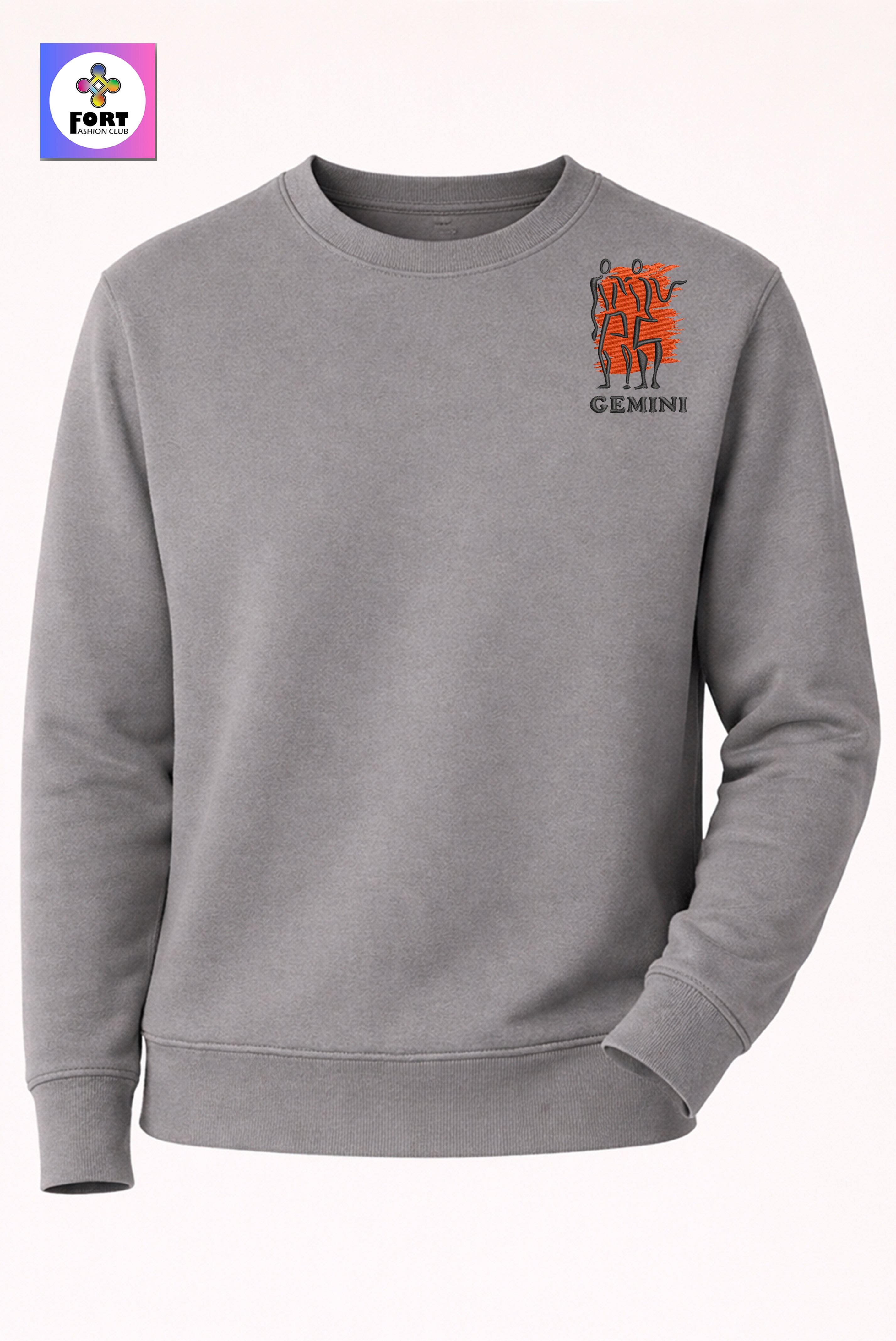 Crazy Zodiac Embroidery Unisex Sweatshirt – Aries