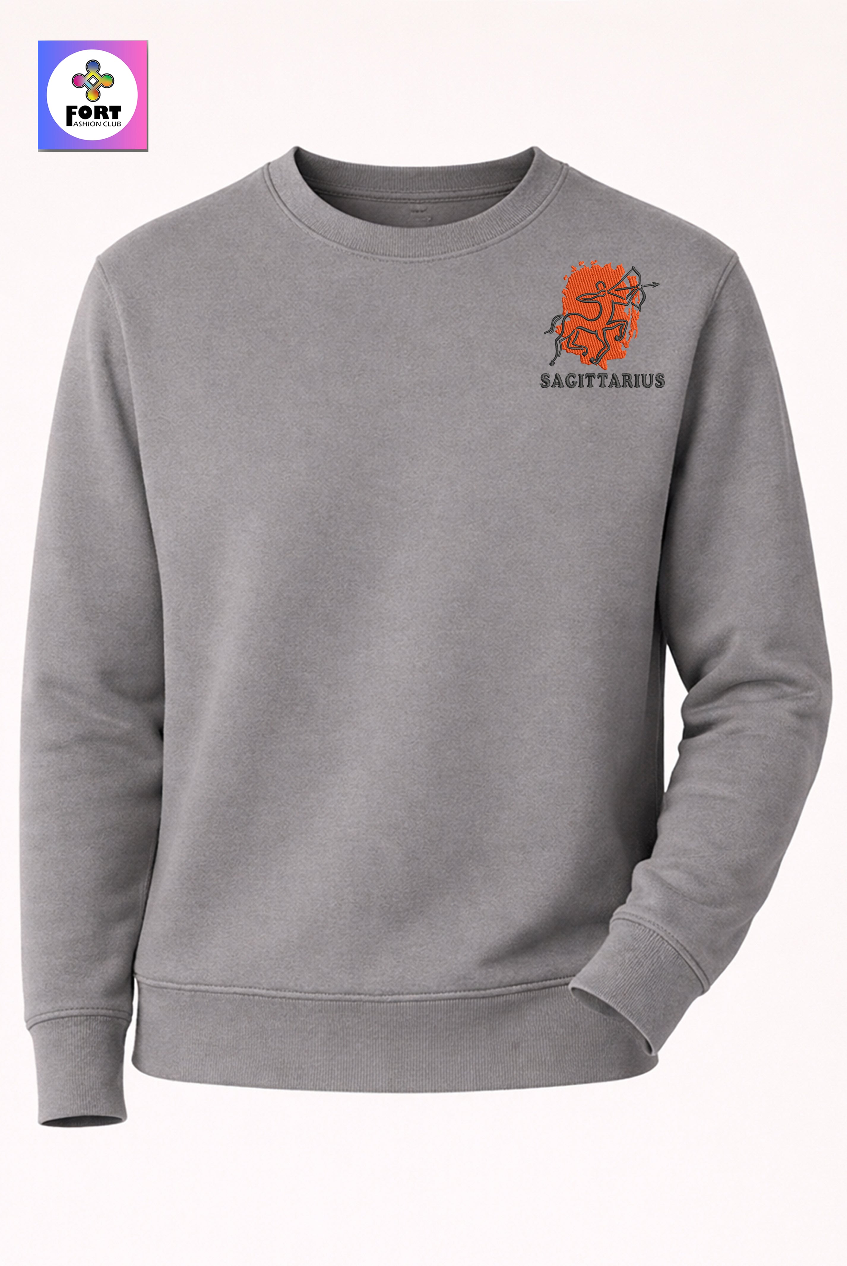 Crazy Zodiac Embroidery Unisex Sweatshirt – Sagittarius