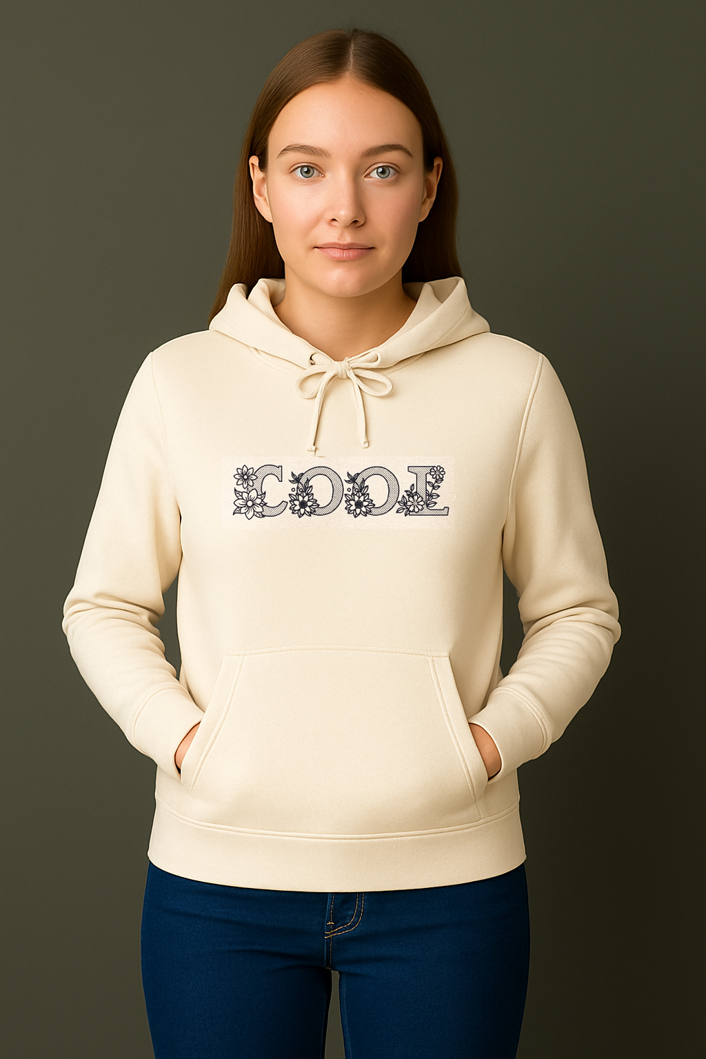 PREMIUM  ALPHABET EMBROIDERY UNISEX - HOODIE