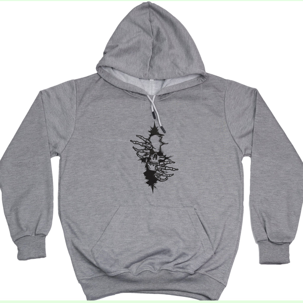CRAZY EMBROIDERY HOODIE – ARTY SKULL