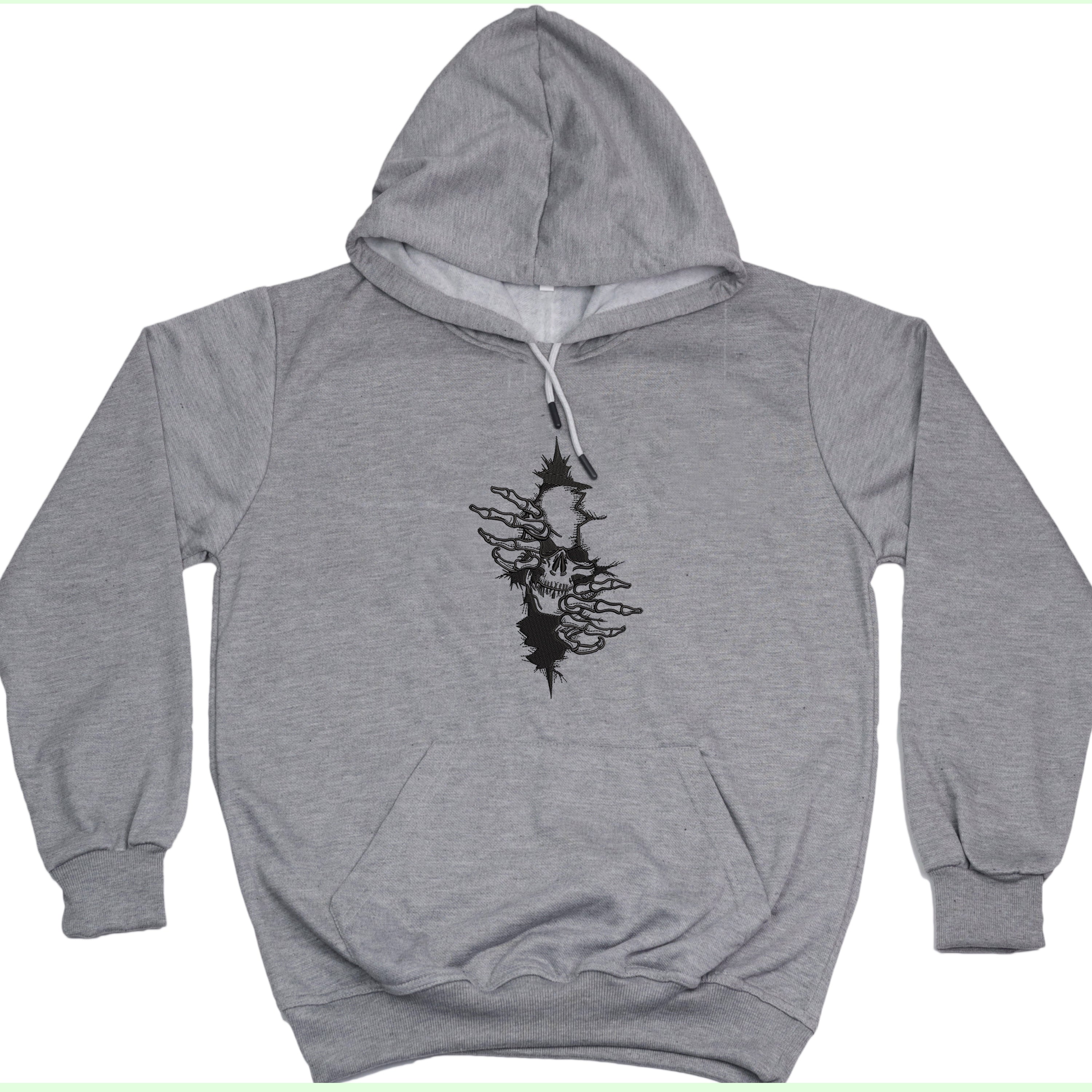 CRAZY EMBROIDERY HOODIE – ARTY SKULL