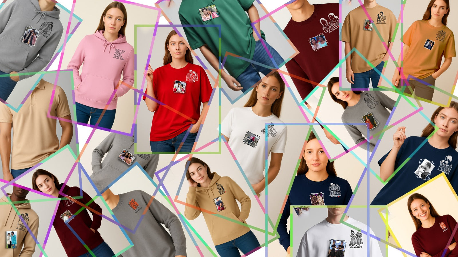 Turn Your Memories Into Custom
Embroidered Hoodies & T-Shirts.
