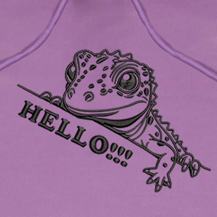 CRAZY EMBROIDERY HOODIE – LIZARD