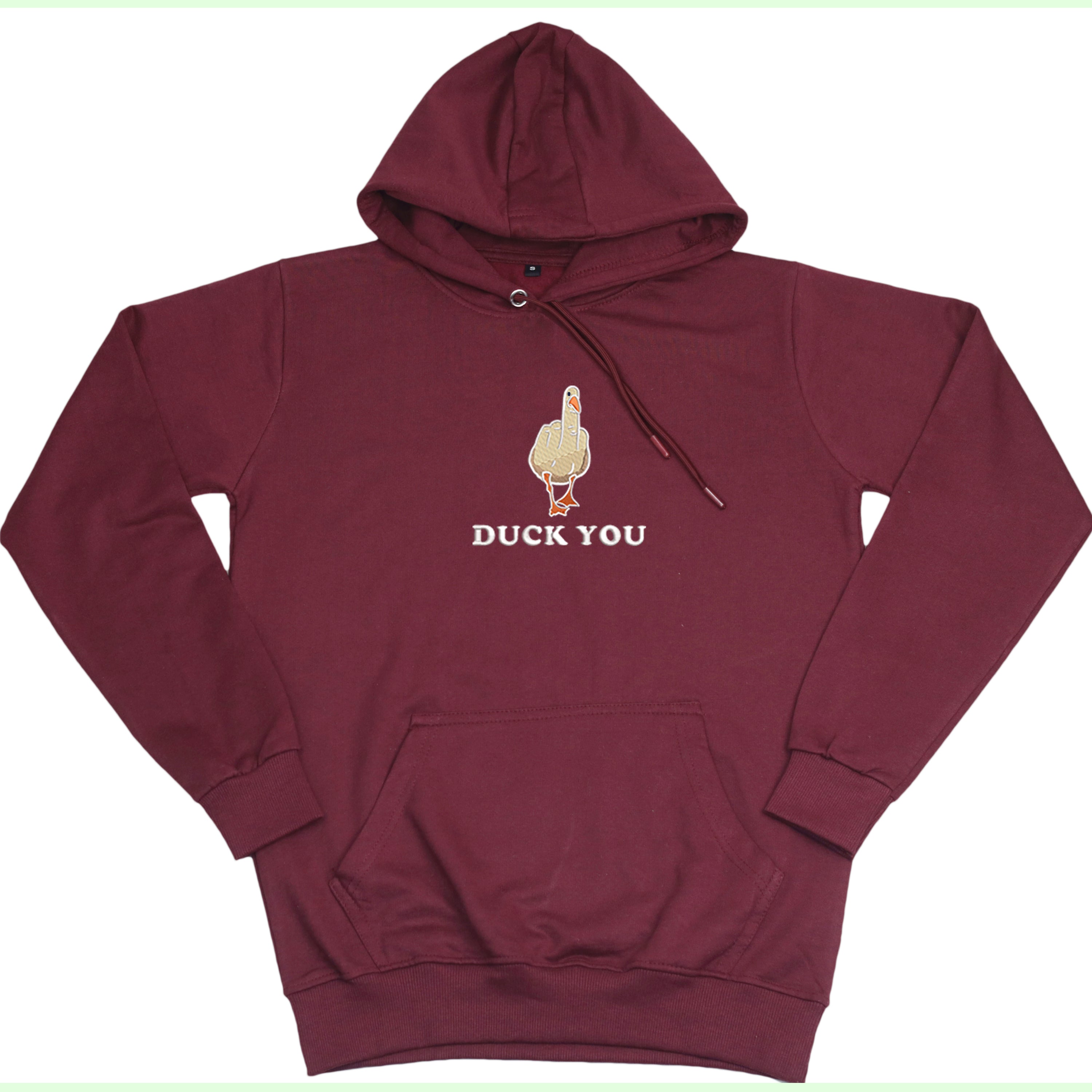CRAZY EMBROIDERY HOODIE – DUCK