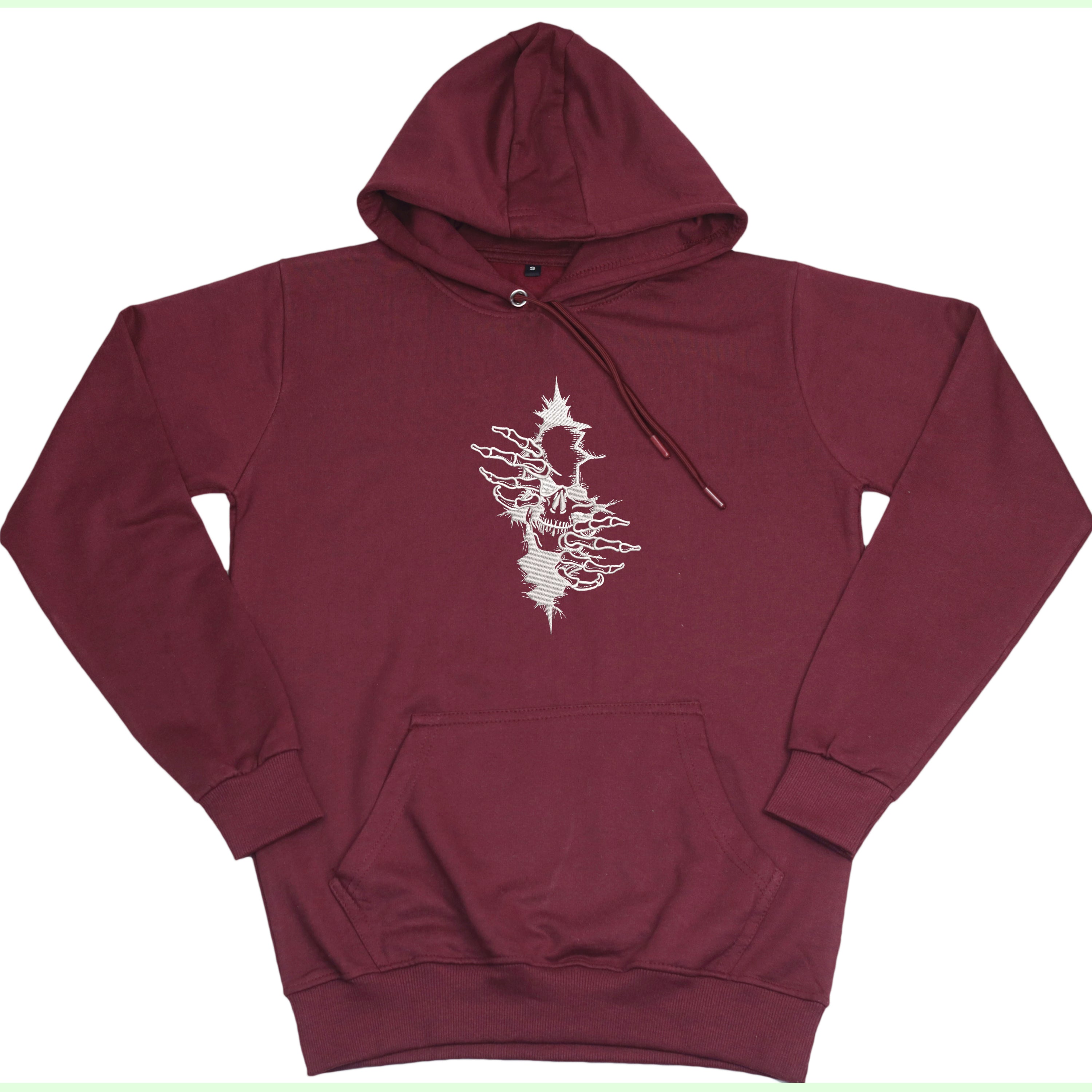 CRAZY EMBROIDERY HOODIE – ARTY SKULL