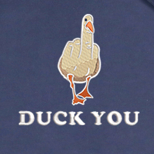 CRAZY EMBROIDERY HOODIE – DUCK