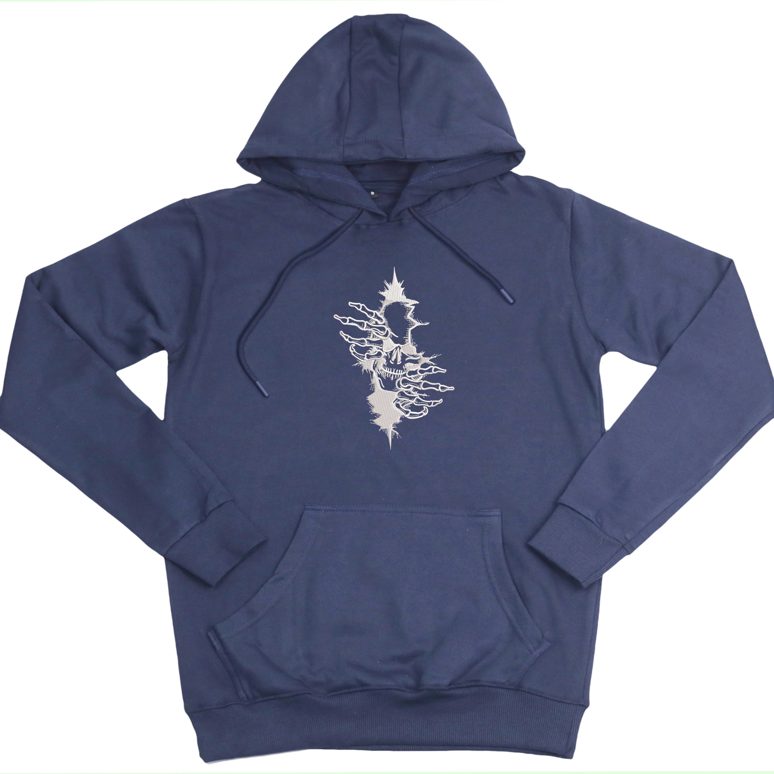 CRAZY EMBROIDERY HOODIE – ARTY SKULL