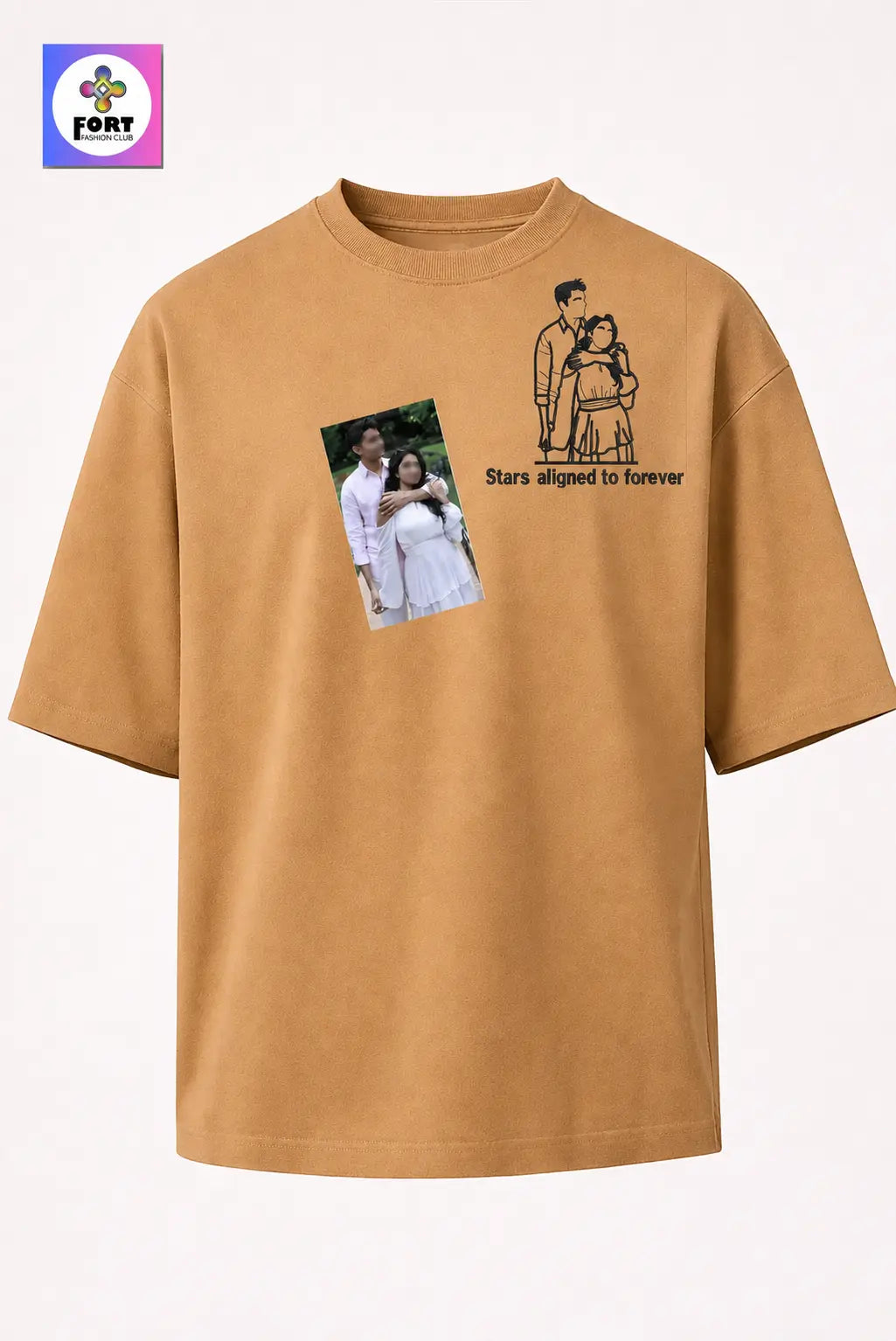 Personalized Embroidery Unisex (Drop Shoulder) Oversized T-Shirt