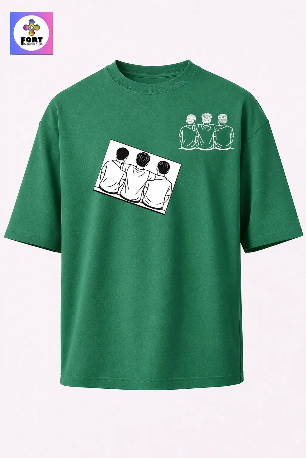 Personalized Embroidery Unisex (Drop Shoulder) Oversized T-Shirt