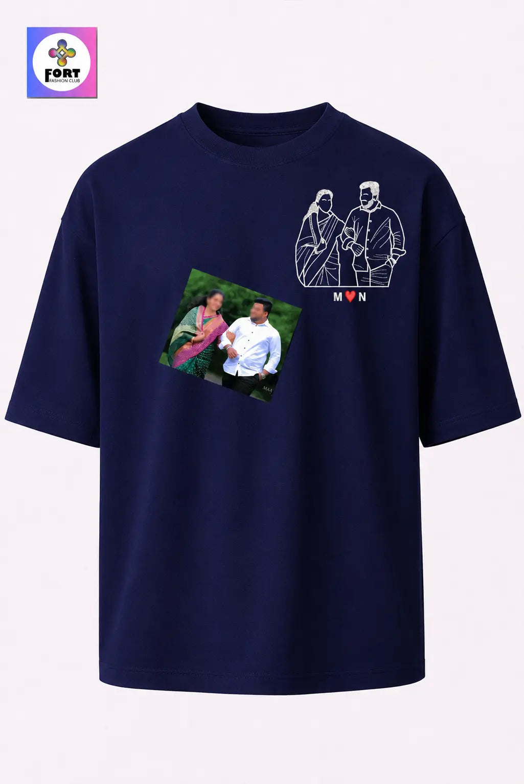 Personalized Embroidery Unisex (Drop Shoulder) Oversized T-Shirt